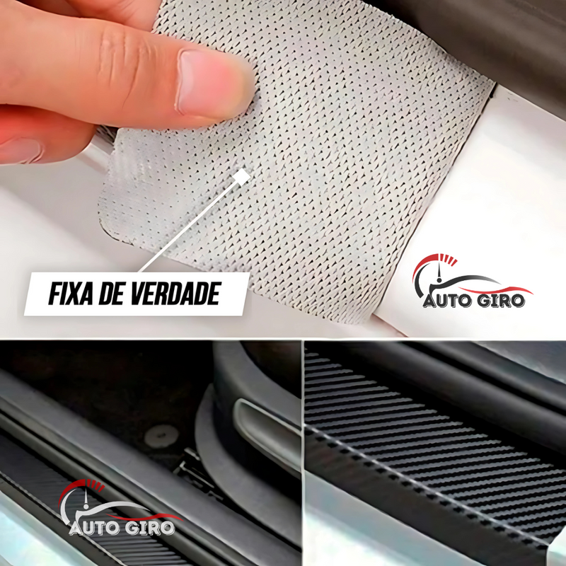 CarbonFilm -  Protetor de Soleira Anti-risco Premium - 4 Pçs