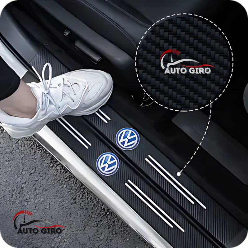 CarbonFilm -  Protetor de Soleira Anti-risco Premium - 4 Pçs