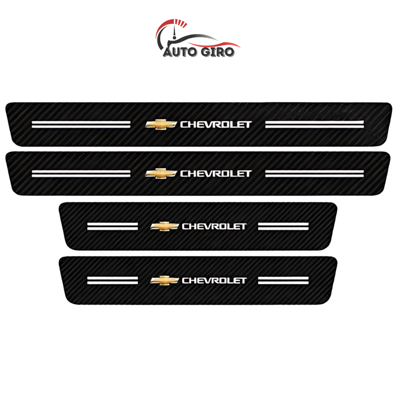CarbonFilm -  Protetor de Soleira Anti-risco Premium - 4 Pçs