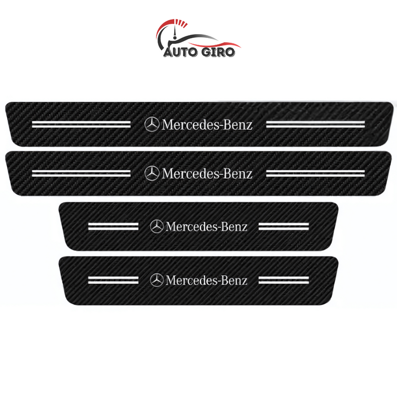 CarbonFilm -  Protetor de Soleira Anti-risco Premium - 4 Pçs