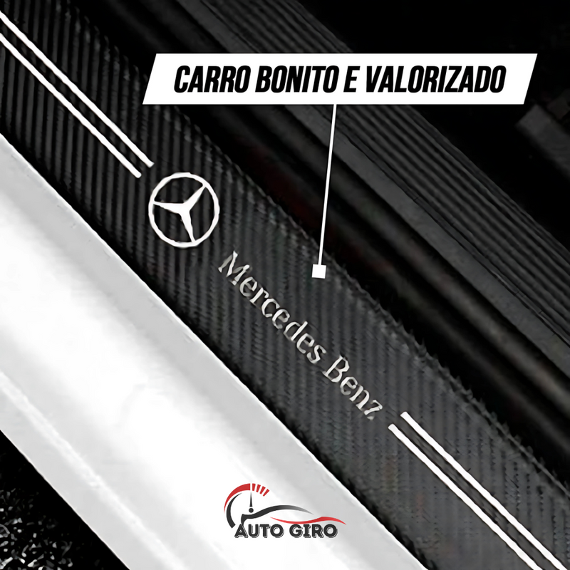 CarbonFilm -  Protetor de Soleira Anti-risco Premium - 4 Pçs