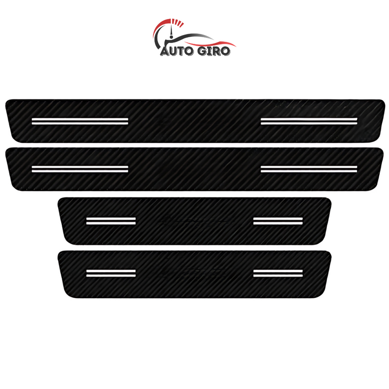 CarbonFilm -  Protetor de Soleira Anti-risco Premium - 4 Pçs