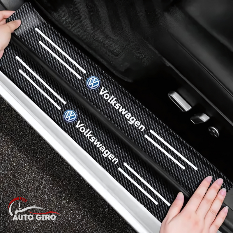 CarbonFilm -  Protetor de Soleira Anti-risco Premium - 4 Pçs