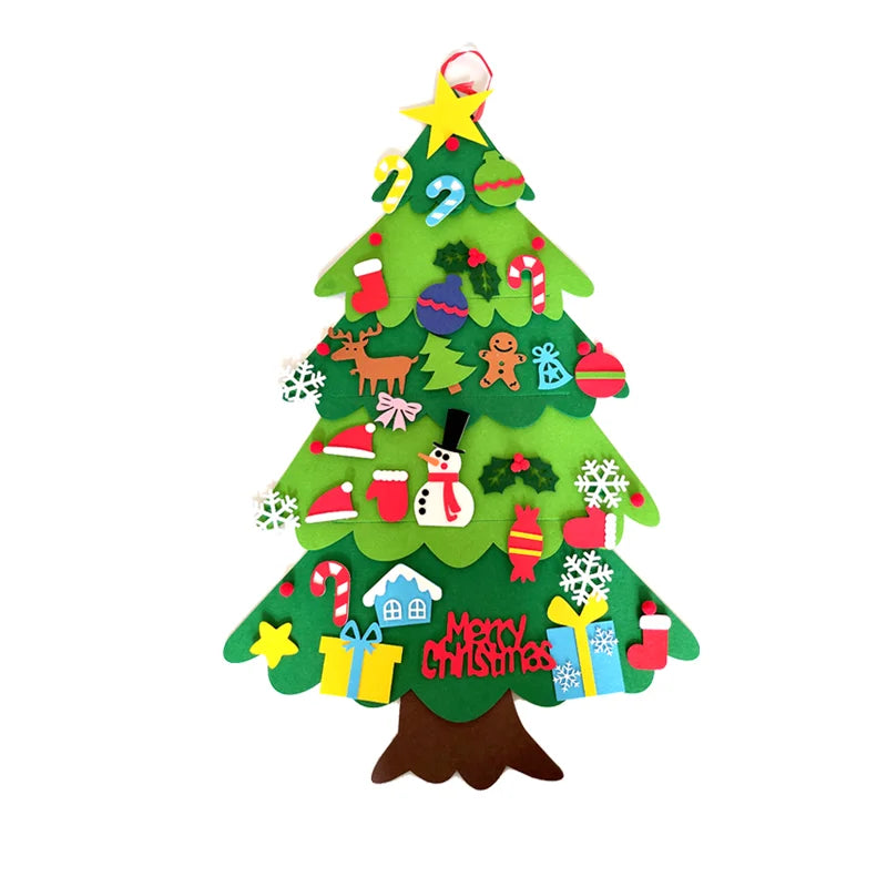 Árvore de Natal Montessori de Feltro para Crianças