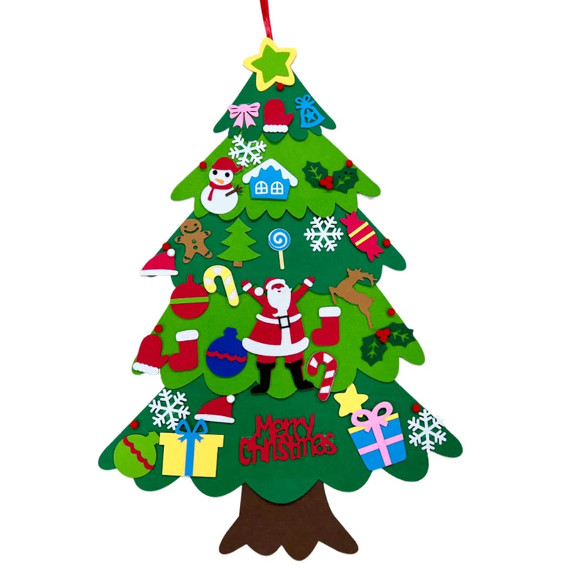 Árvore de Natal Montessori de Feltro para Crianças