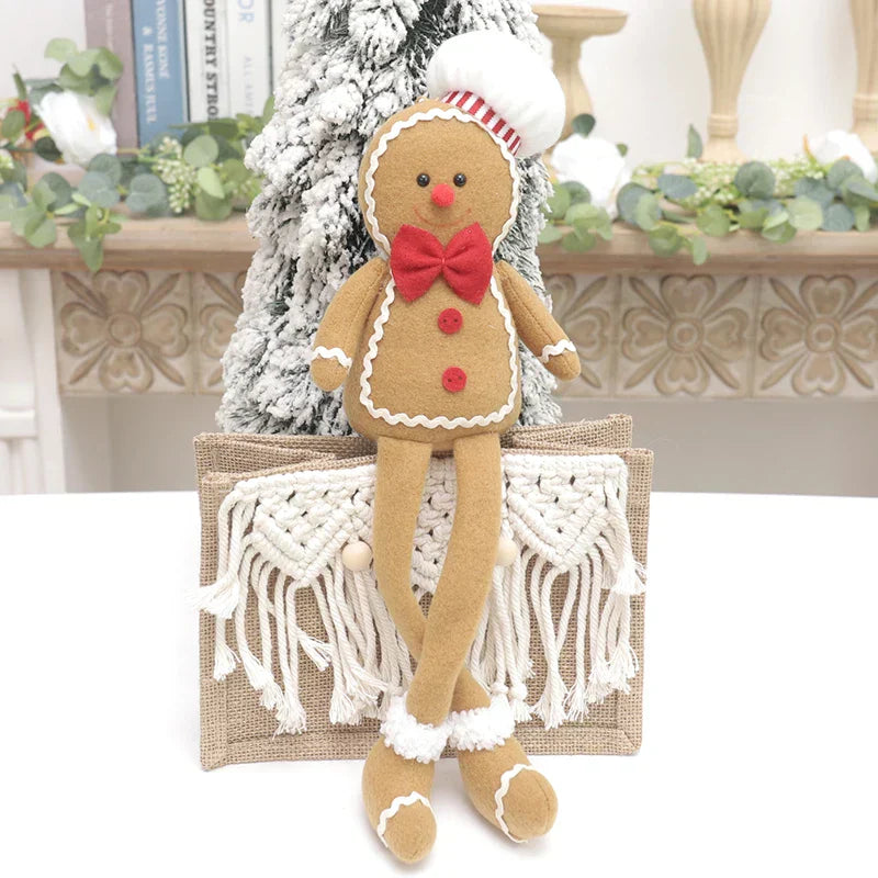 Boneco de Gengibre - Pelúcia para Árvore de Natal