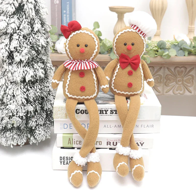 Boneco de Gengibre - Pelúcia para Árvore de Natal