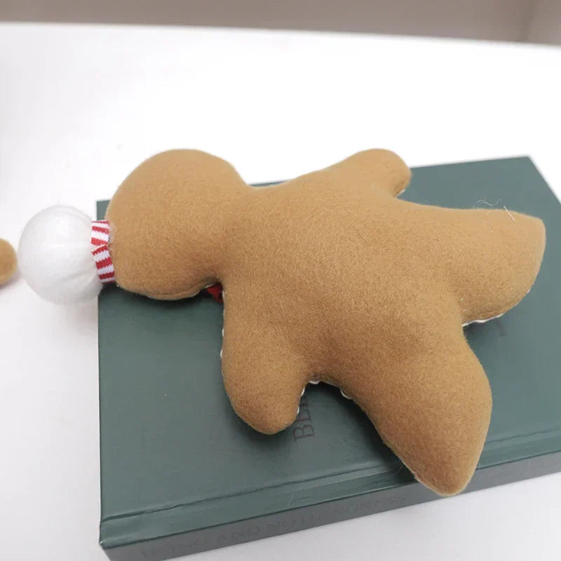 Boneco de Gengibre - Pelúcia para Árvore de Natal