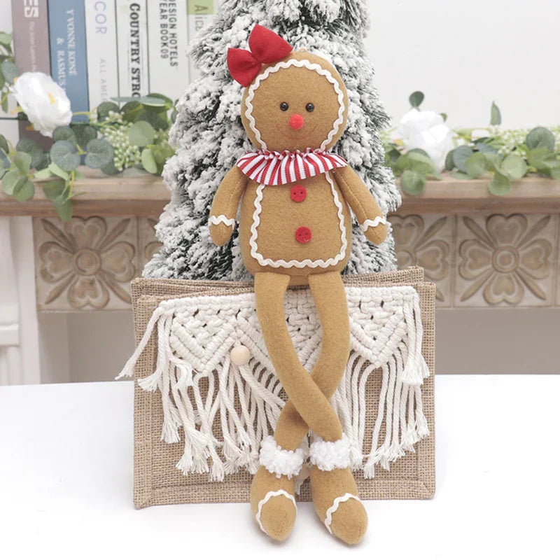 Boneco de Gengibre - Pelúcia para Árvore de Natal