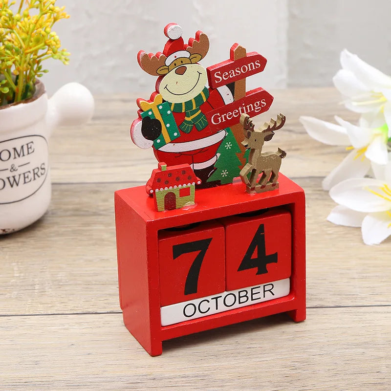 Calendário de Advento para o Natal - Decoração de Mesa