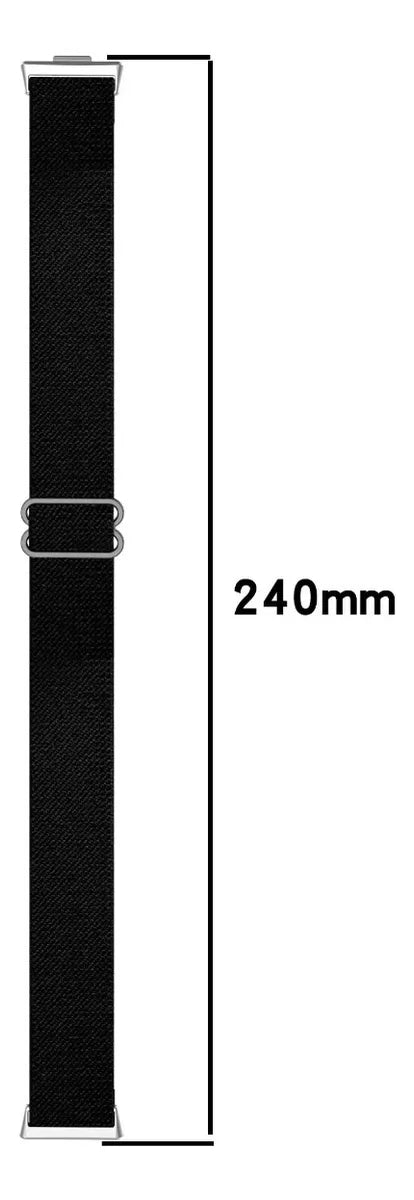 5 Pulseira Nylon Elástico + Película Para Huawei Watch Fit 3