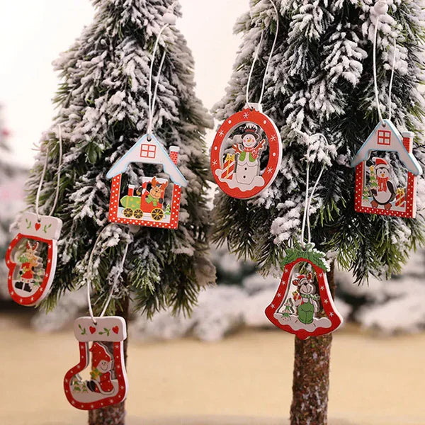 Enfeites Para Árvore De Natal em Madeira - Organize Já