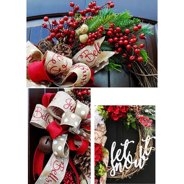 Guirlanda De Natal Para Porta 30cm
