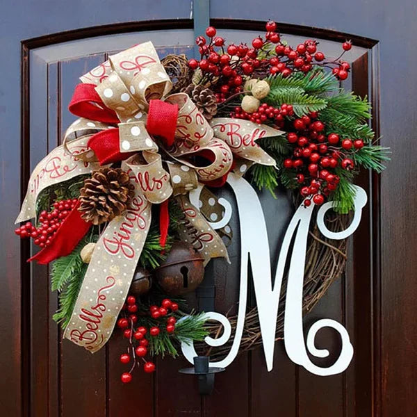 Guirlanda De Natal Para Porta 30cm