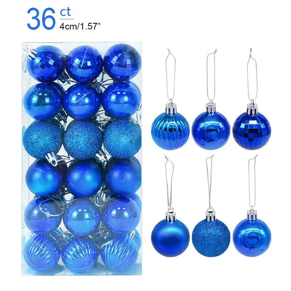 Kit 36 Bolas de Natal