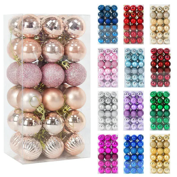 Kit 36 Bolas de Natal