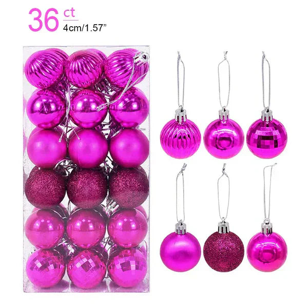 Kit 36 Bolas de Natal