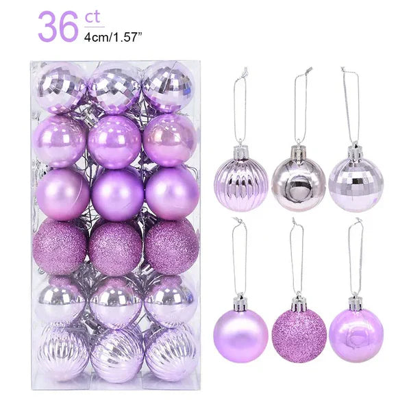 Kit 36 Bolas de Natal