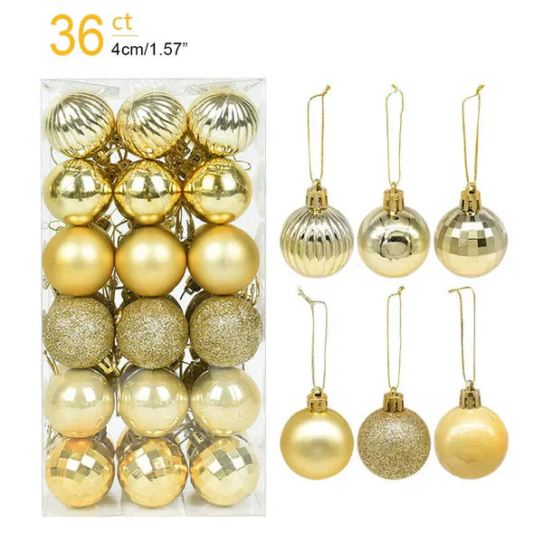 Kit 36 Bolas de Natal