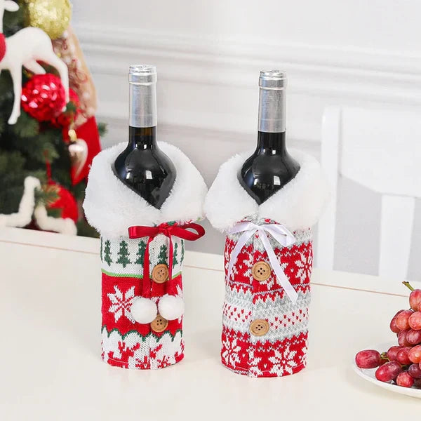 Porta Vinho e Garrafa De Natal