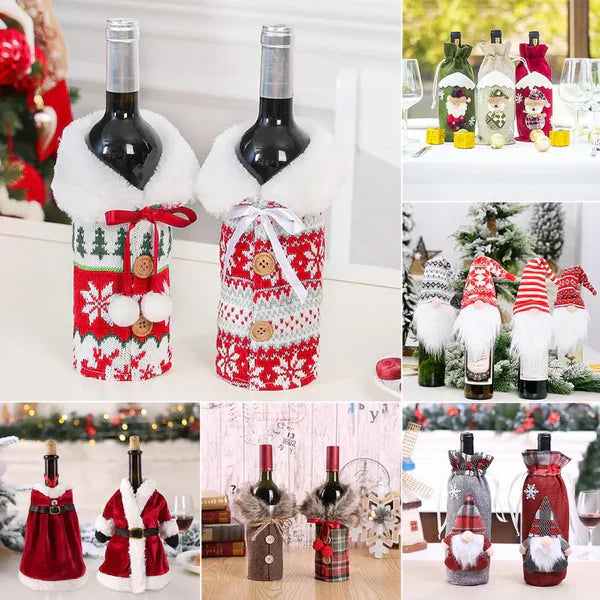 Porta Vinho e Garrafa De Natal