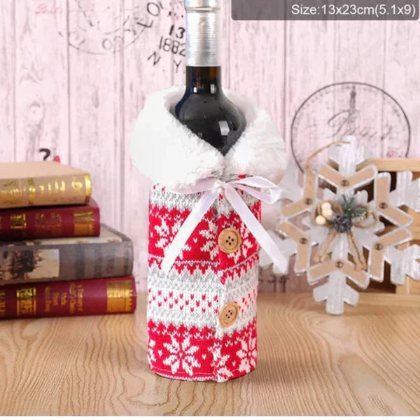 Porta Vinho e Garrafa De Natal