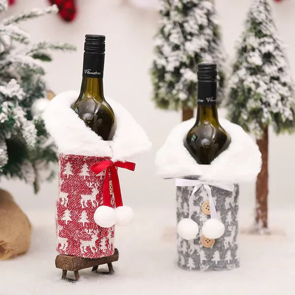 Porta Vinho e Garrafa De Natal