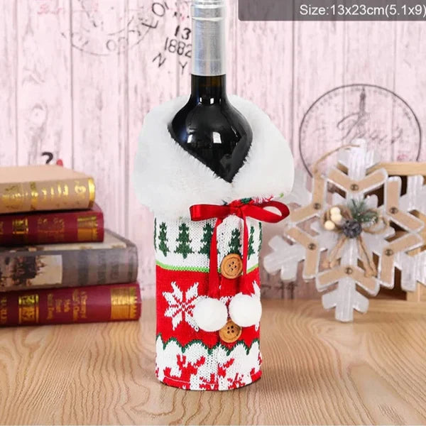 Porta Vinho e Garrafa De Natal