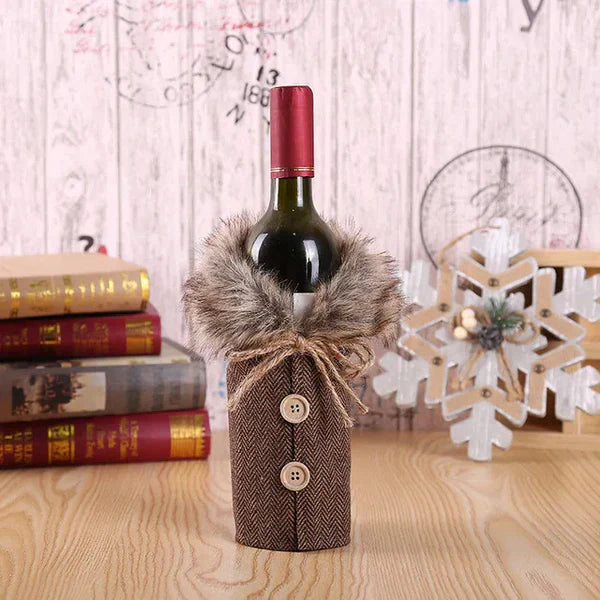 Porta Vinho e Garrafa De Natal