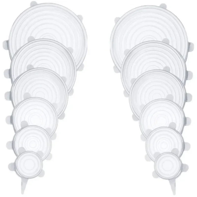 Tampa de Silicone Reutilizável Universal - Compre 6 leve 12